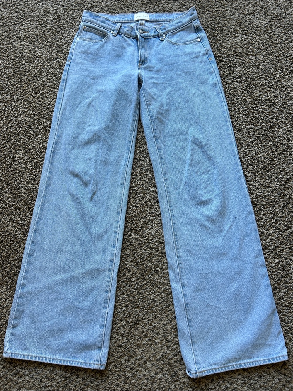 Abrand A '99 Low & Wide Leg Jeans in Kendall Wash Blue Size 26